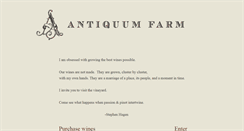 Desktop Screenshot of antiquumfarm.com