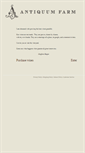 Mobile Screenshot of antiquumfarm.com