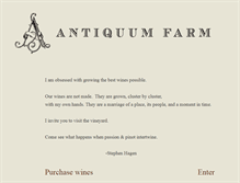 Tablet Screenshot of antiquumfarm.com